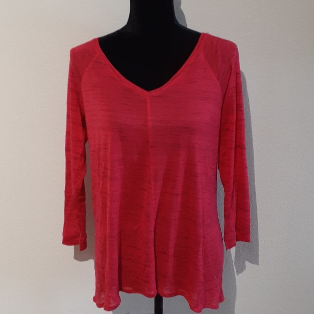 CALVIN KLEIN sheer workout top, sz SM